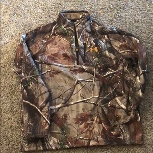 Under Armour Camo fleece lined 1/4 zip